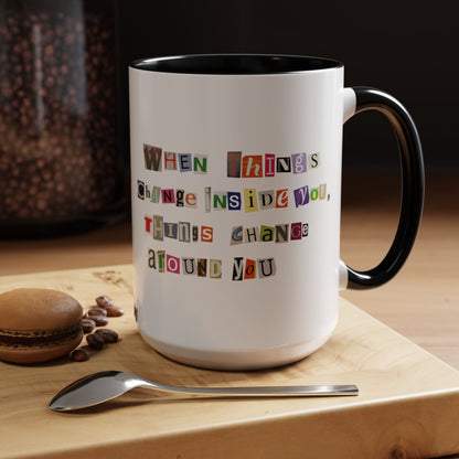 Taza de café Think Positive (11, 15 oz)