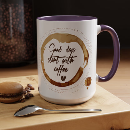 Comienza tu día con una taza de café (11, 15 oz)