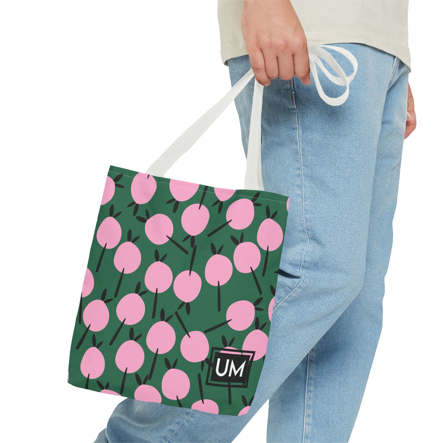 Bolso de mano con estampados florales llamativos (AOP)