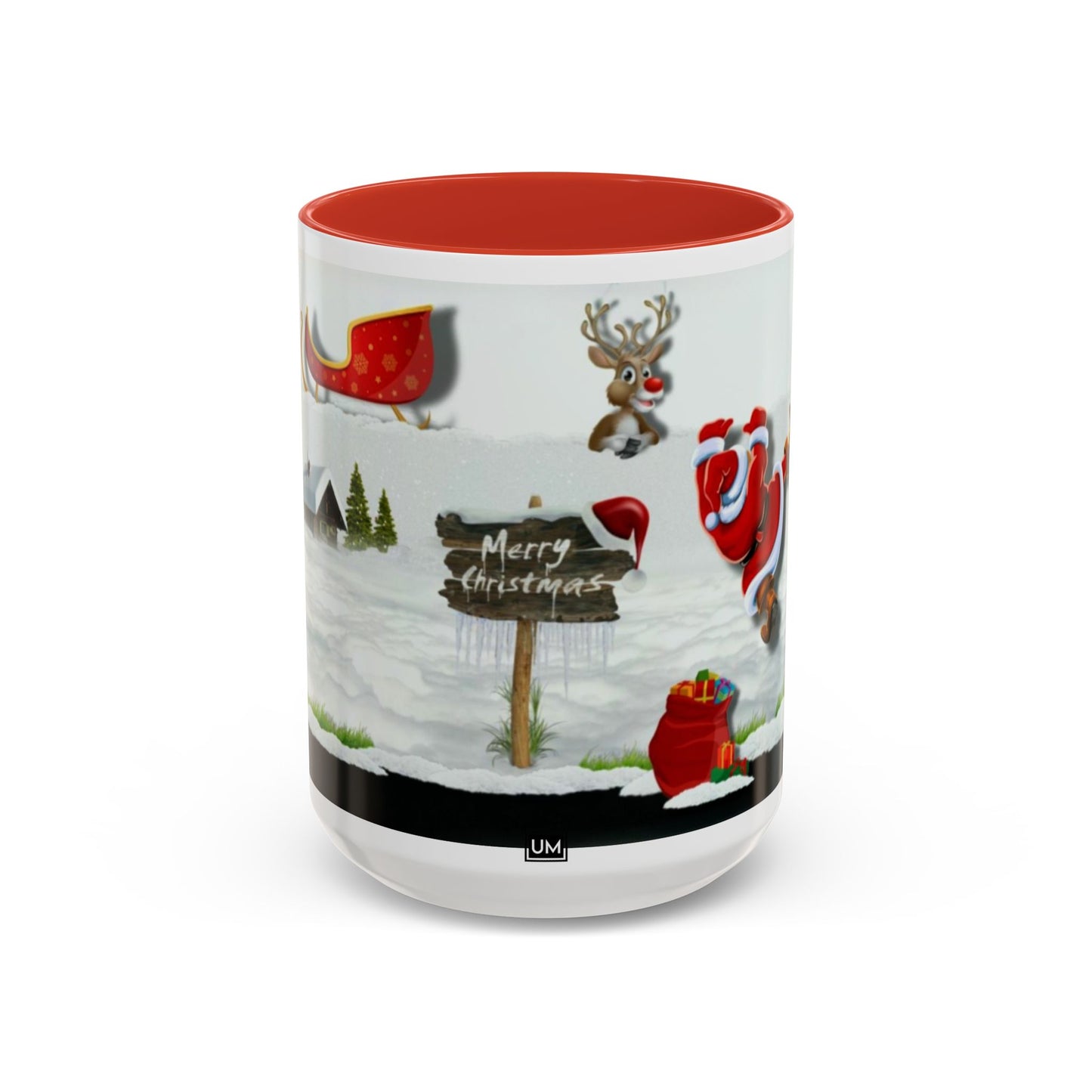 Taza de café navideña de Papá Noel (11, 15 oz)