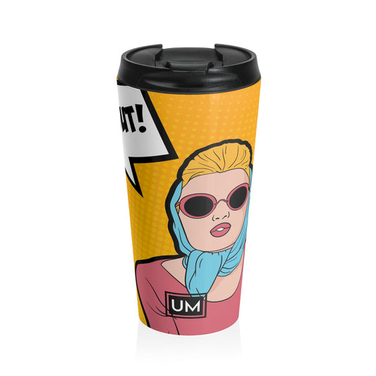 Taza de viaje de acero inoxidable Pop Girl