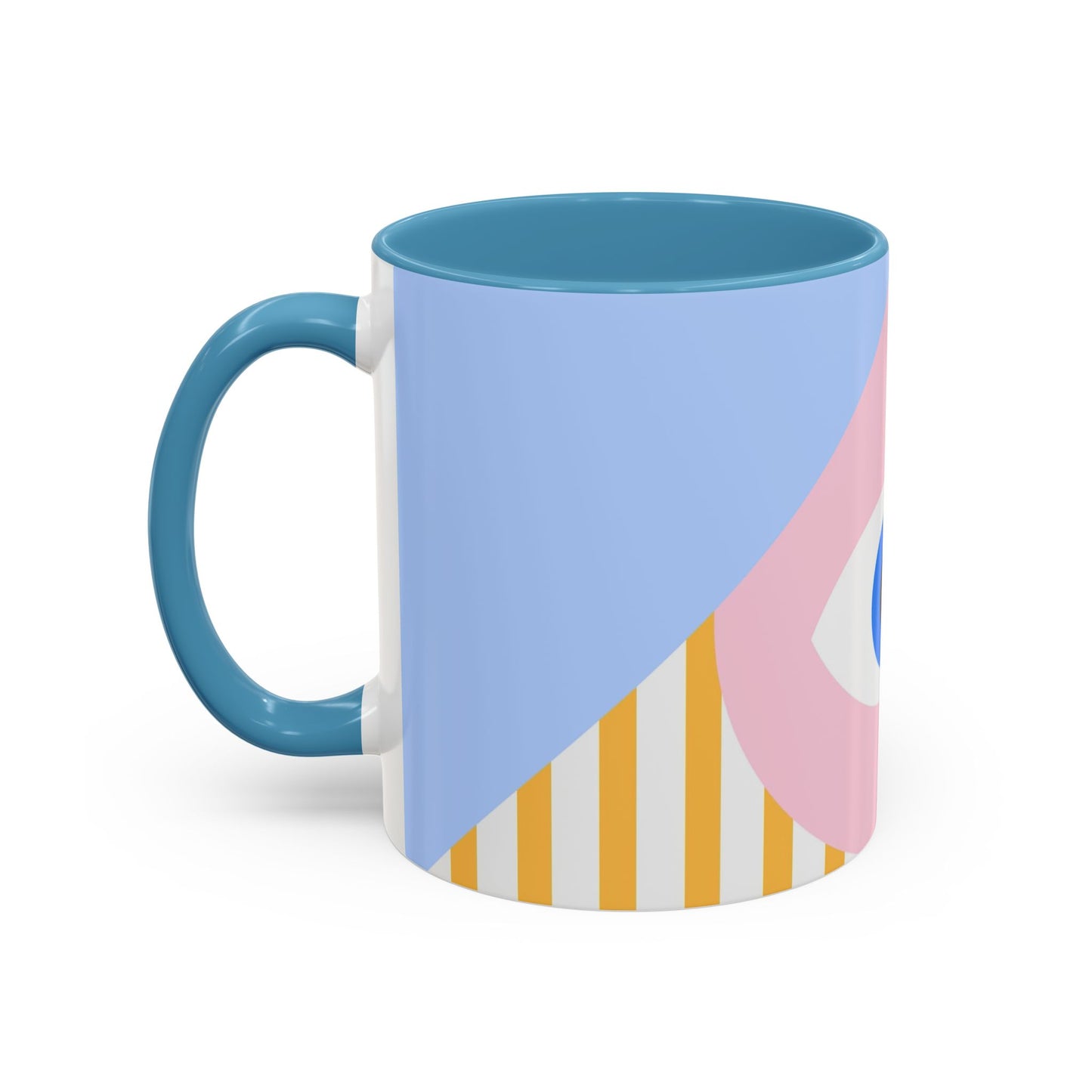 Taza de café con diseño de mal de ojo (11 oz y 15 oz)