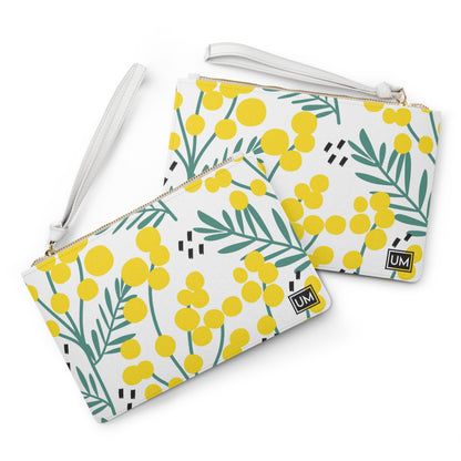 Bolso de mano con estampado floral llamativo