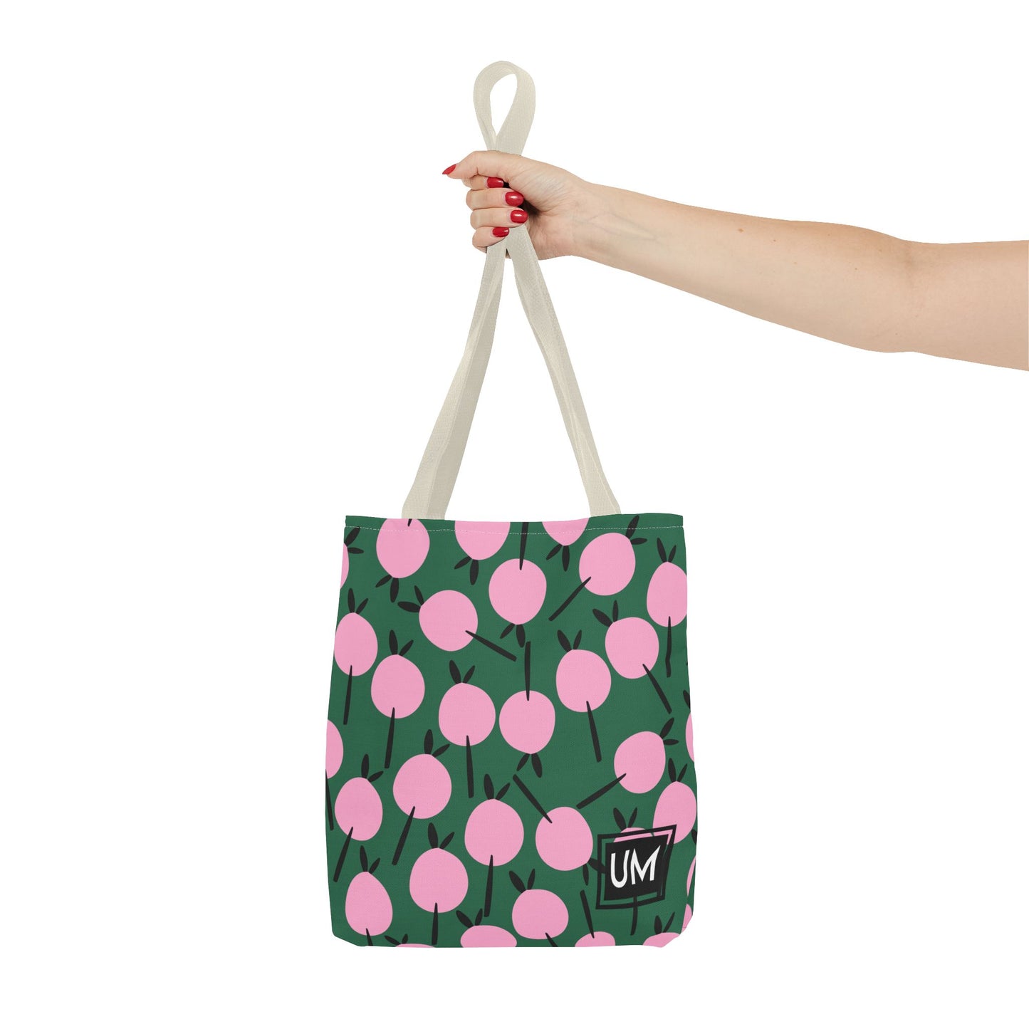 Bolso de mano con estampados florales llamativos (AOP)