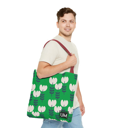 Bolso de mano con estampados florales llamativos (AOP)