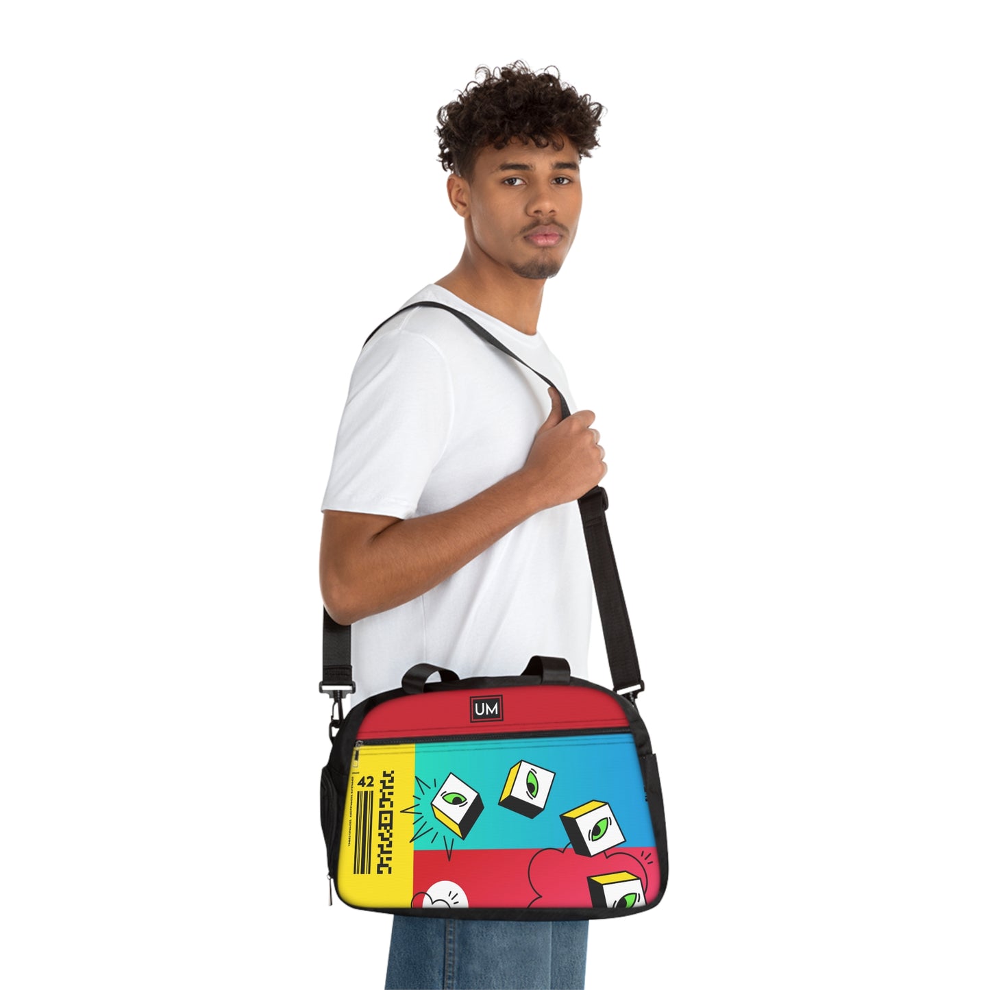 Bolso de mano deportivo vibrante