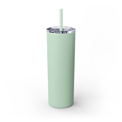 Plain Tumbler with Straw, 20oz