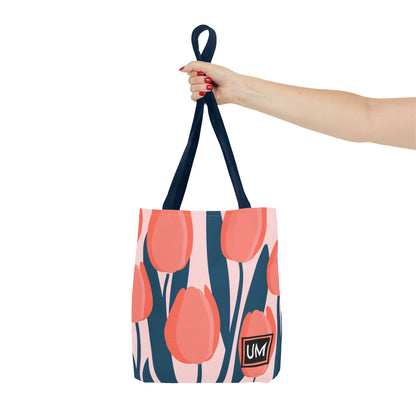 Bolso de mano con estampados florales llamativos (AOP)