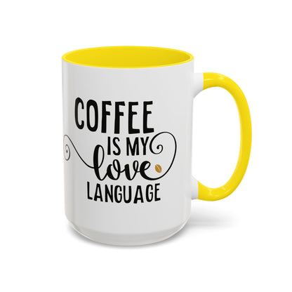 Taza Mi amor por el café (11, 15 oz)