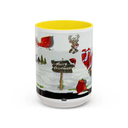 Taza de café navideña de Papá Noel (11, 15 oz)