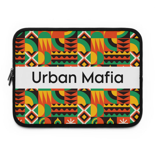 Urban Mafia Laptop Sleeve – Colorful Geometric Afrocentric Design