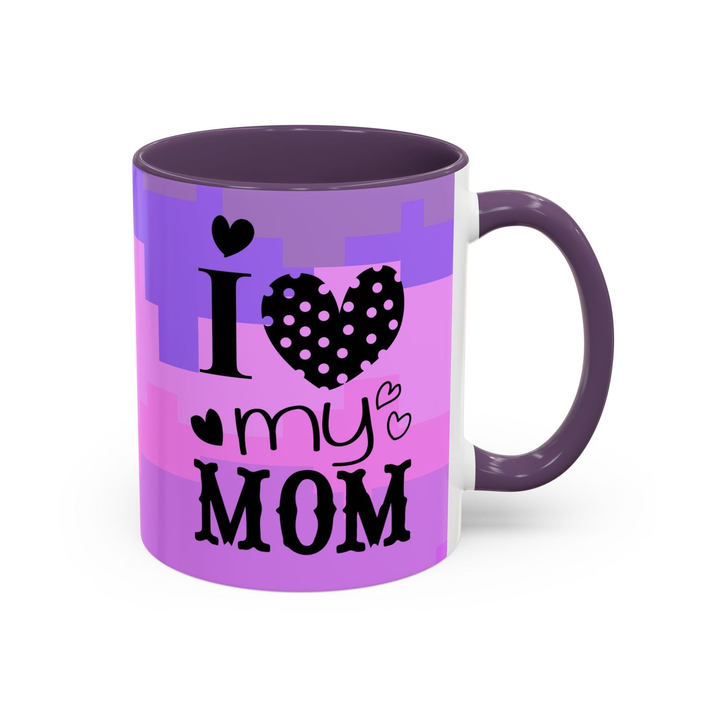 Taza de café con la frase "Te amo mamá" (11, 15 oz)