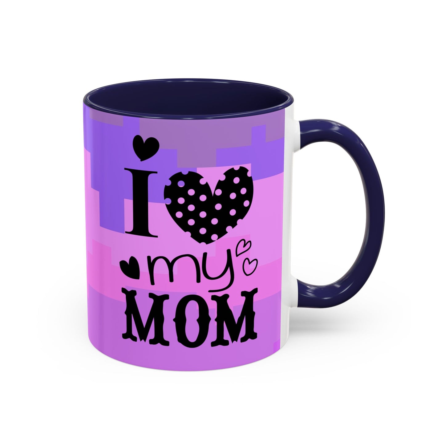 Taza de café con la frase "Te amo mamá" (11, 15 oz)