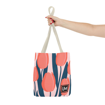 Bolso de mano con estampados florales llamativos (AOP)