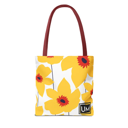 Bolso de mano con estampados florales llamativos (AOP)