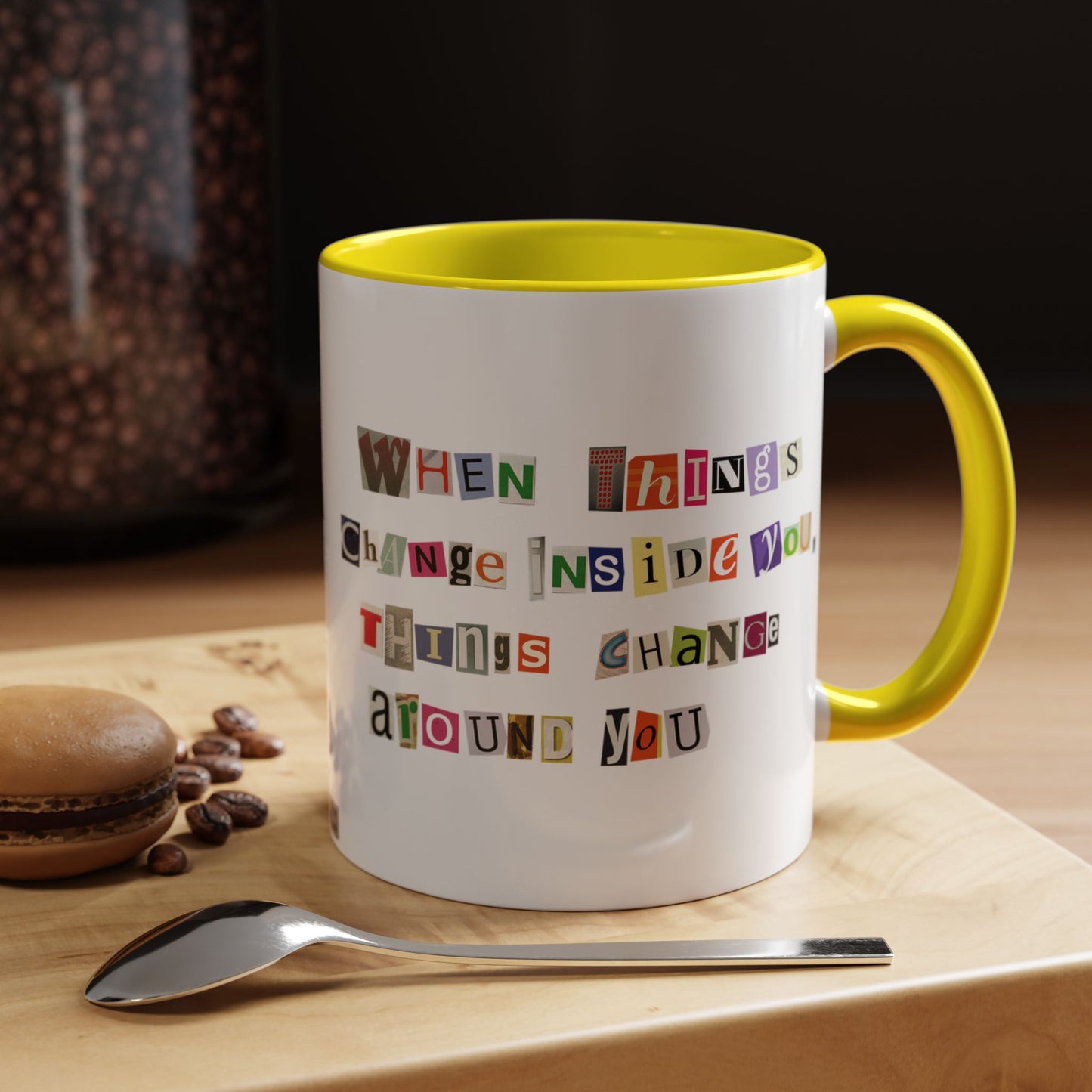 Taza de café Think Positive (11, 15 oz)