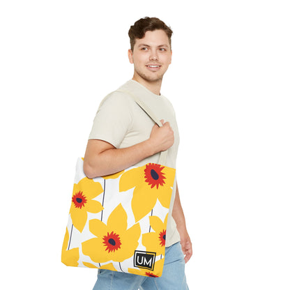 Bolso de mano con estampados florales llamativos (AOP)