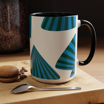 Taza de café navideña moderna (11, 15 oz)