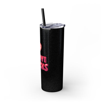 Vaso con pajita Love Sucks, 20 oz