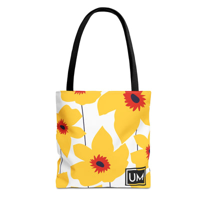 Bolso de mano con estampados florales llamativos (AOP)