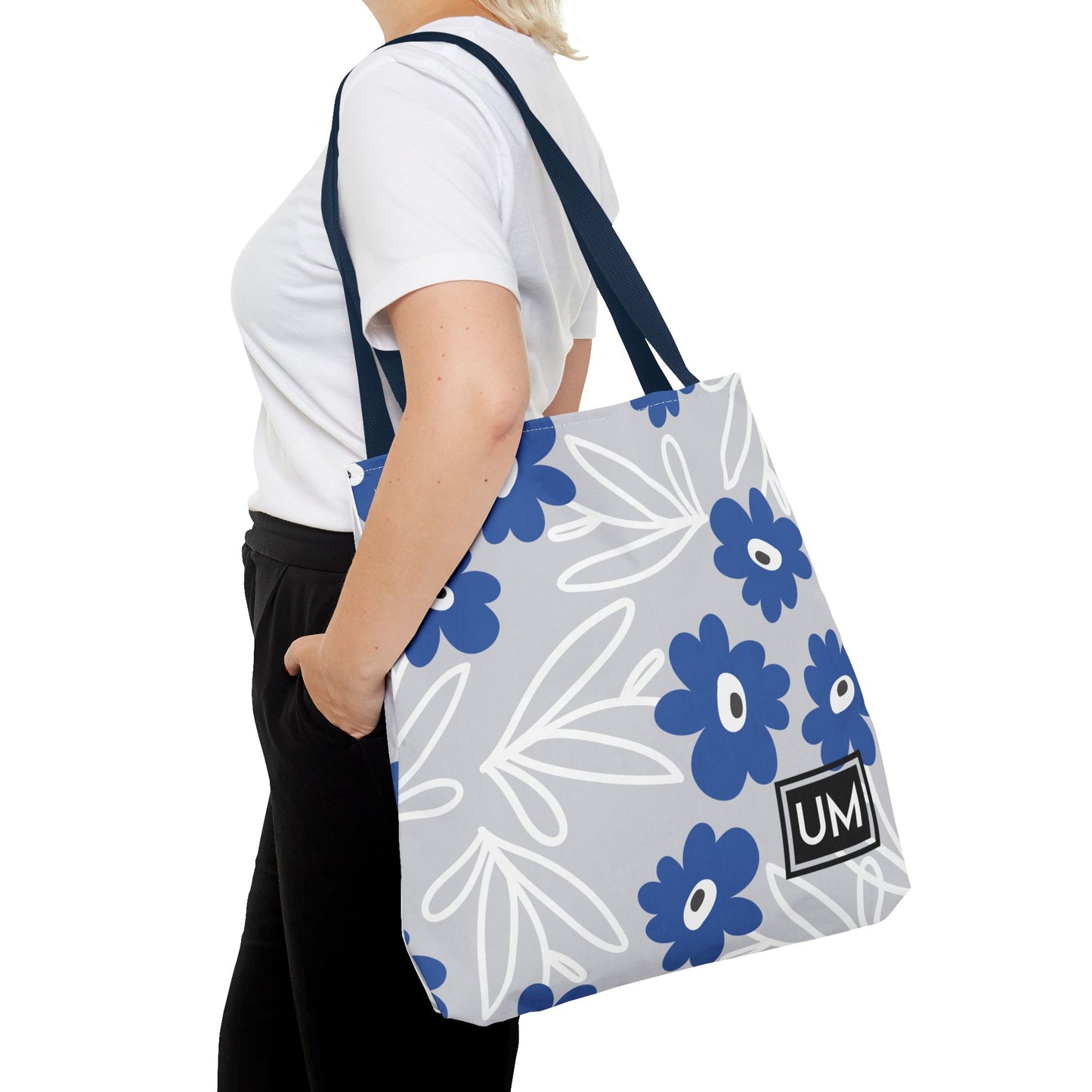 Bolso de mano con estampados florales llamativos (AOP)