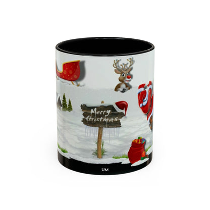 Taza de café navideña de Papá Noel (11, 15 oz)