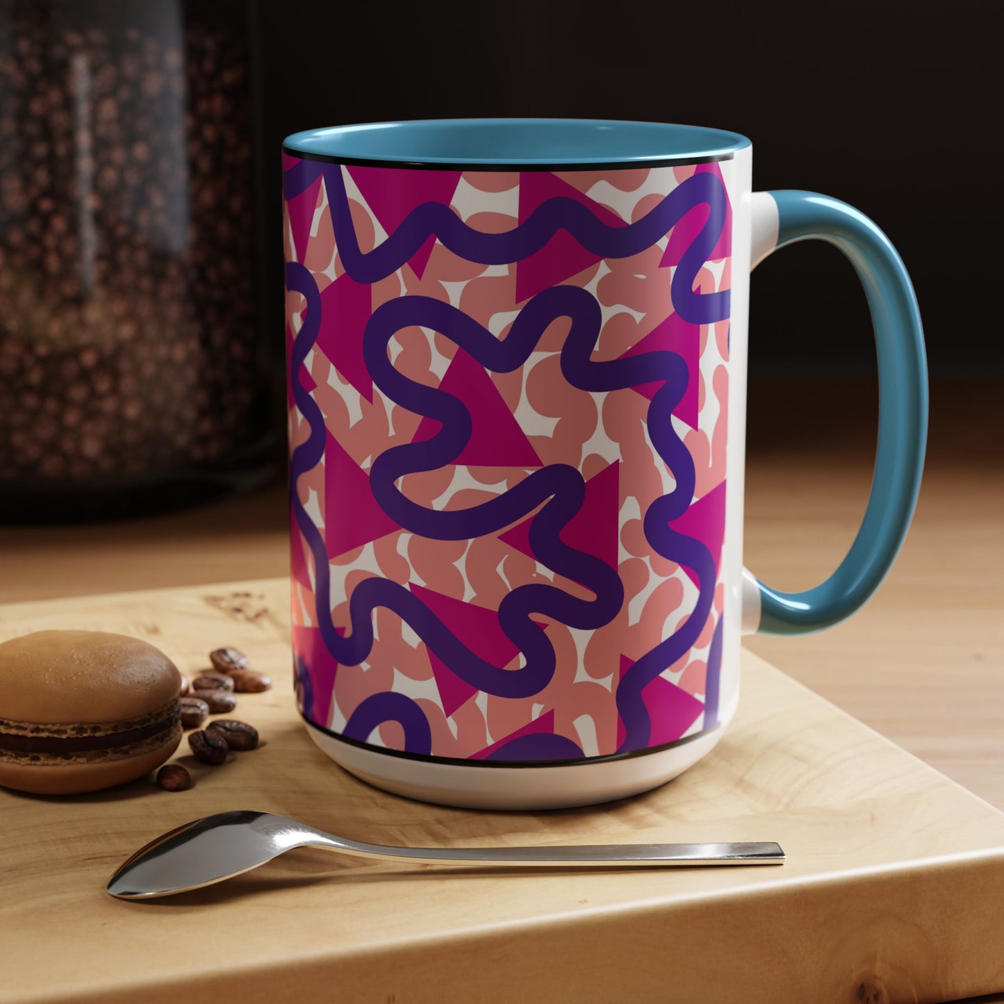 Taza de café abstracta (11, 15 oz)