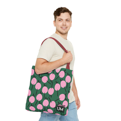 Bolso de mano con estampados florales llamativos (AOP)