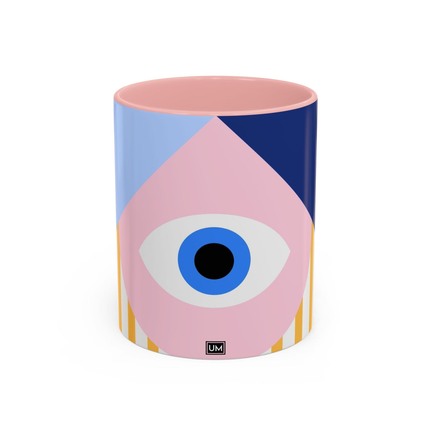 Taza de café con diseño de mal de ojo (11 oz y 15 oz)