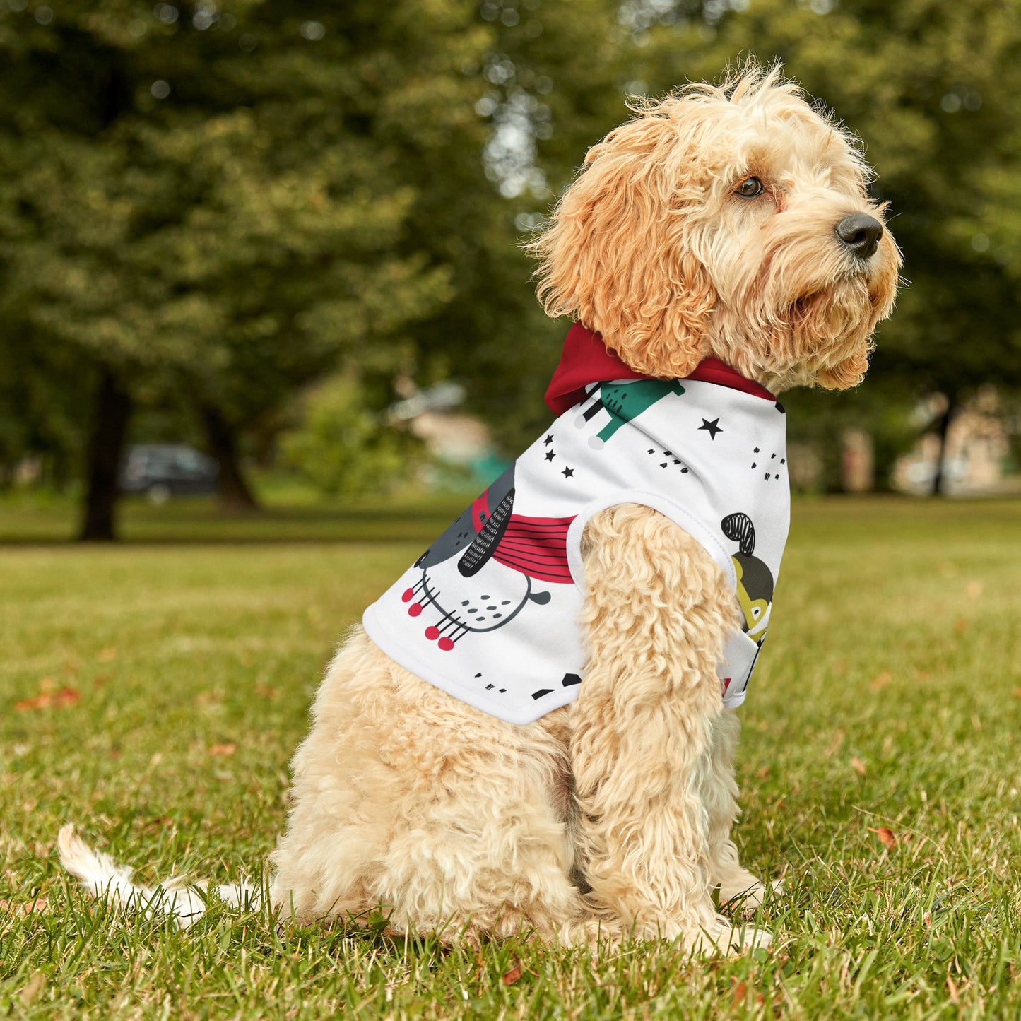 Sudadera con capucha para mascotas de la UM