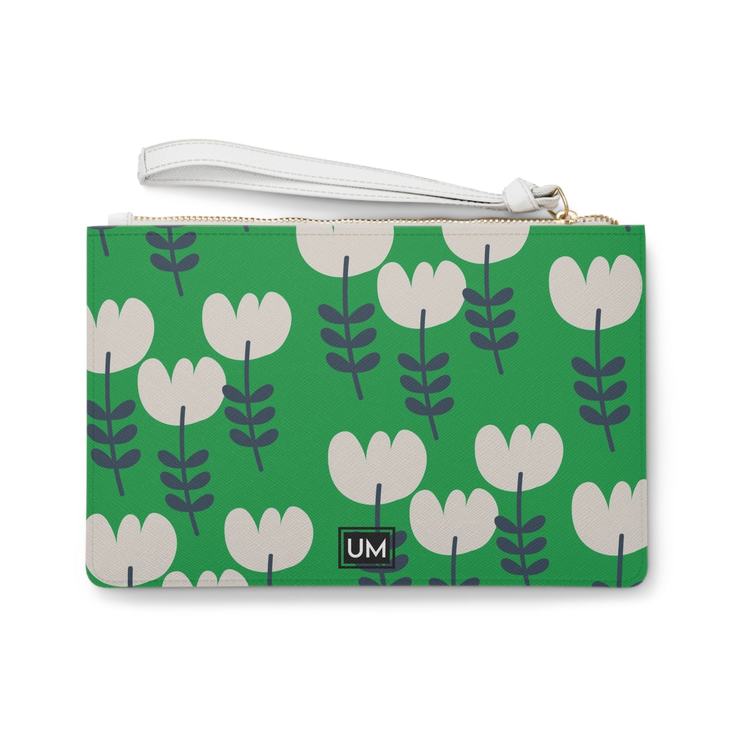 Bolso de mano con estampado floral llamativo