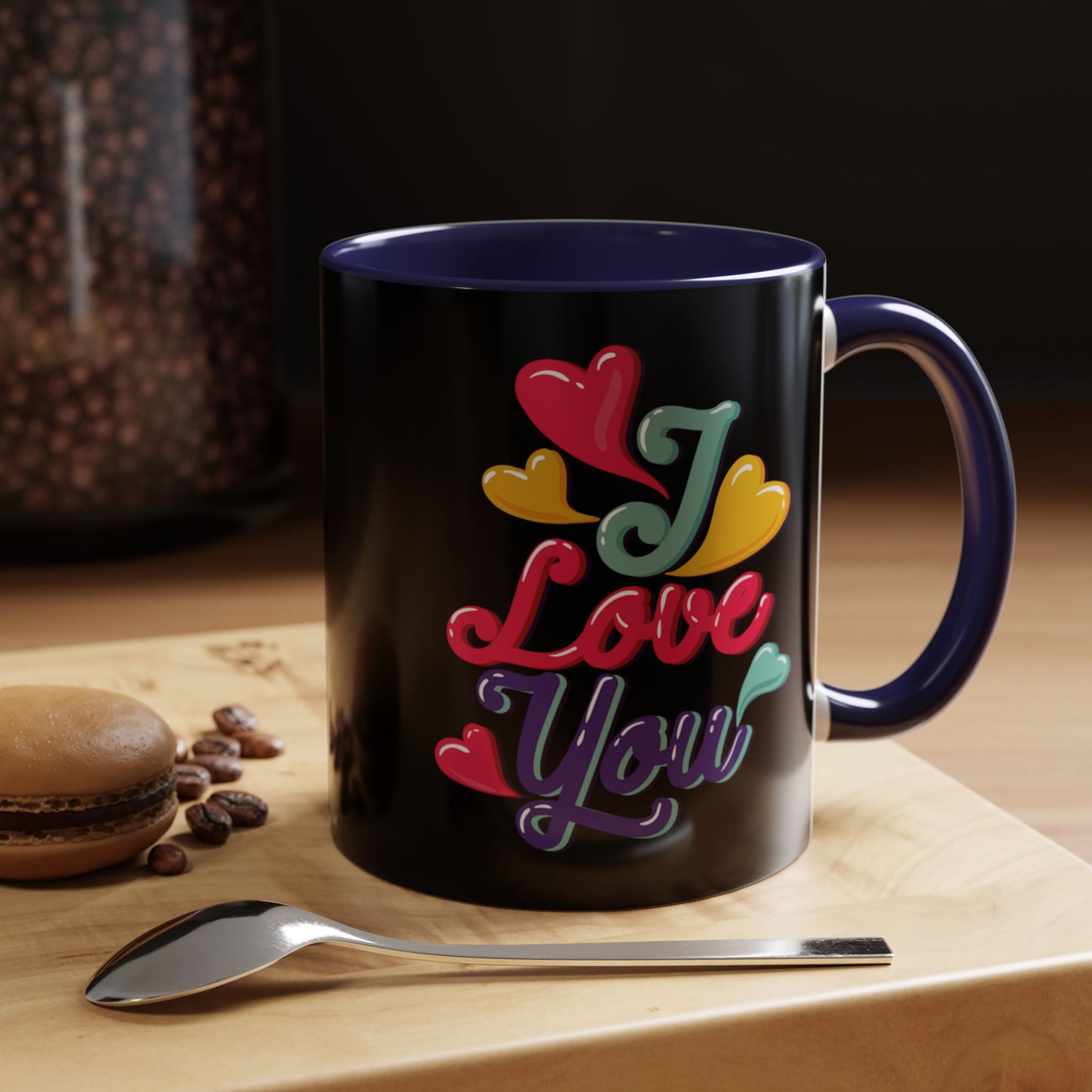 Taza de café con la frase "Te amo" (11, 15 oz)