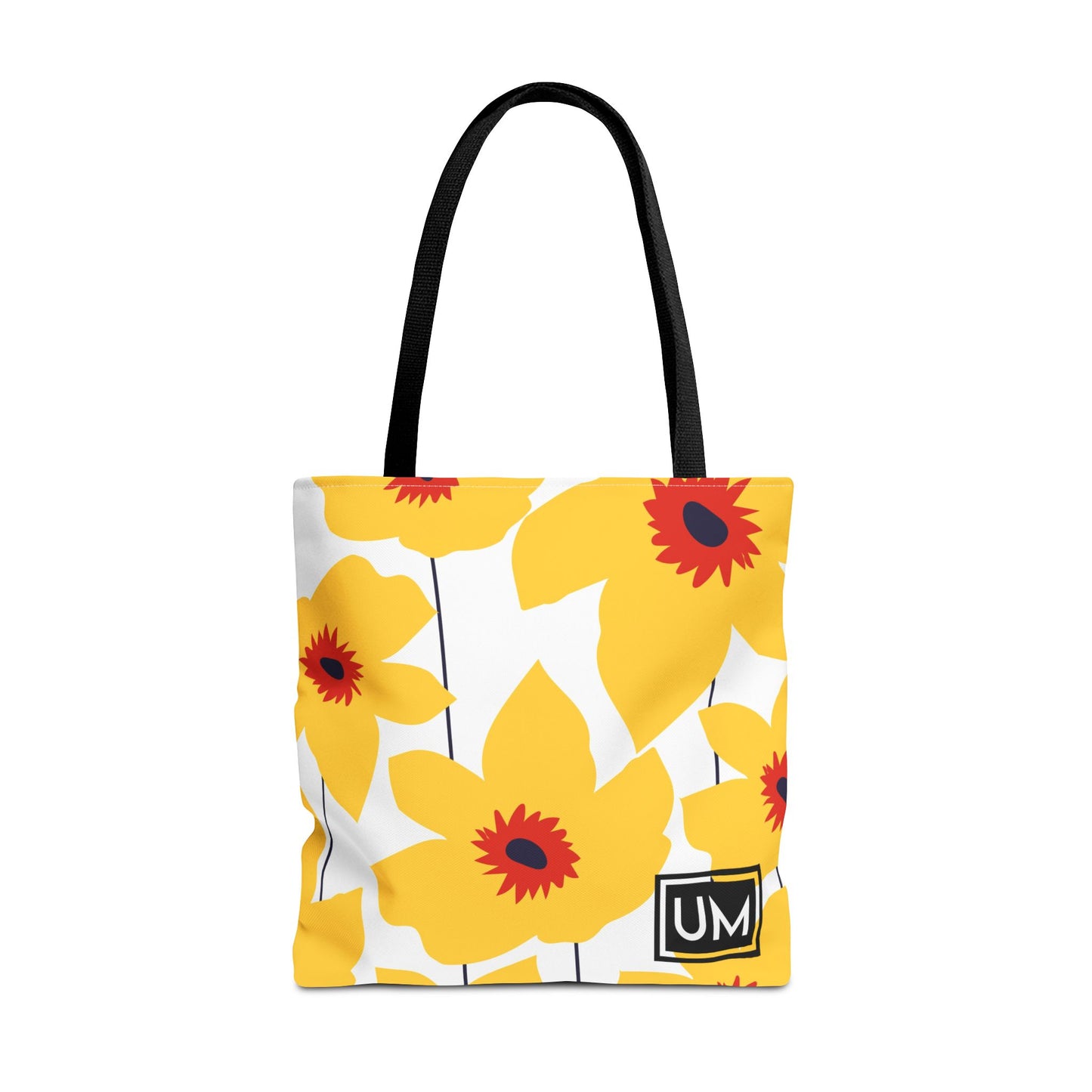 Bolso de mano con estampados florales llamativos (AOP)