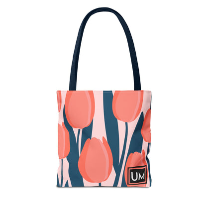 Bolso de mano con estampados florales llamativos (AOP)