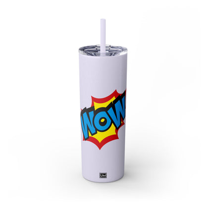 Vaso WoW con pajita, 20 oz