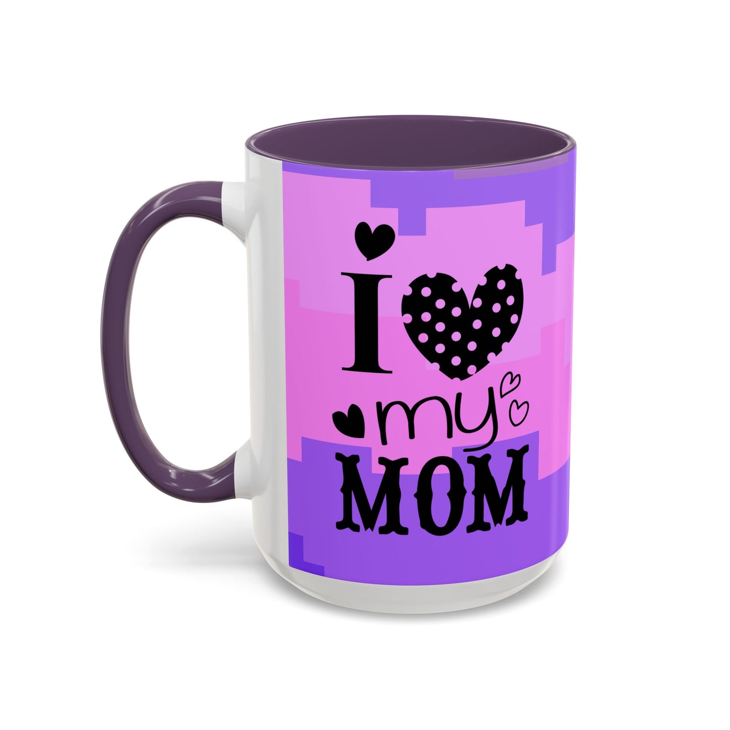 Taza de café con la frase "Te amo mamá" (11, 15 oz)