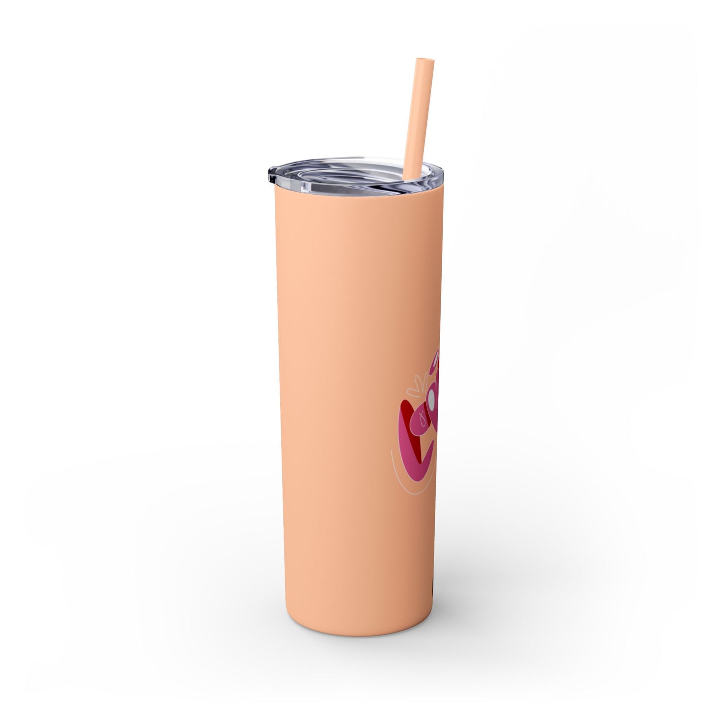 Vaso con pajita Love, 20 oz