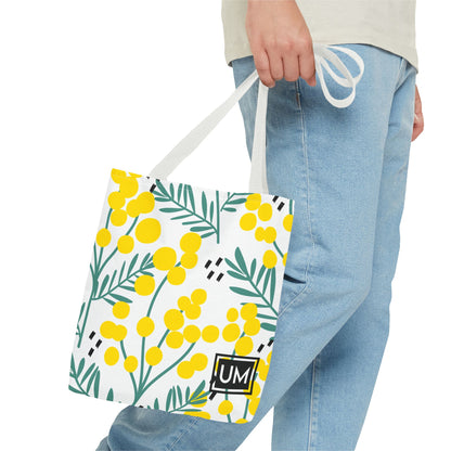 Bolso de mano con estampados florales llamativos (AOP)