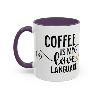 Taza Mi amor por el café (11, 15 oz)