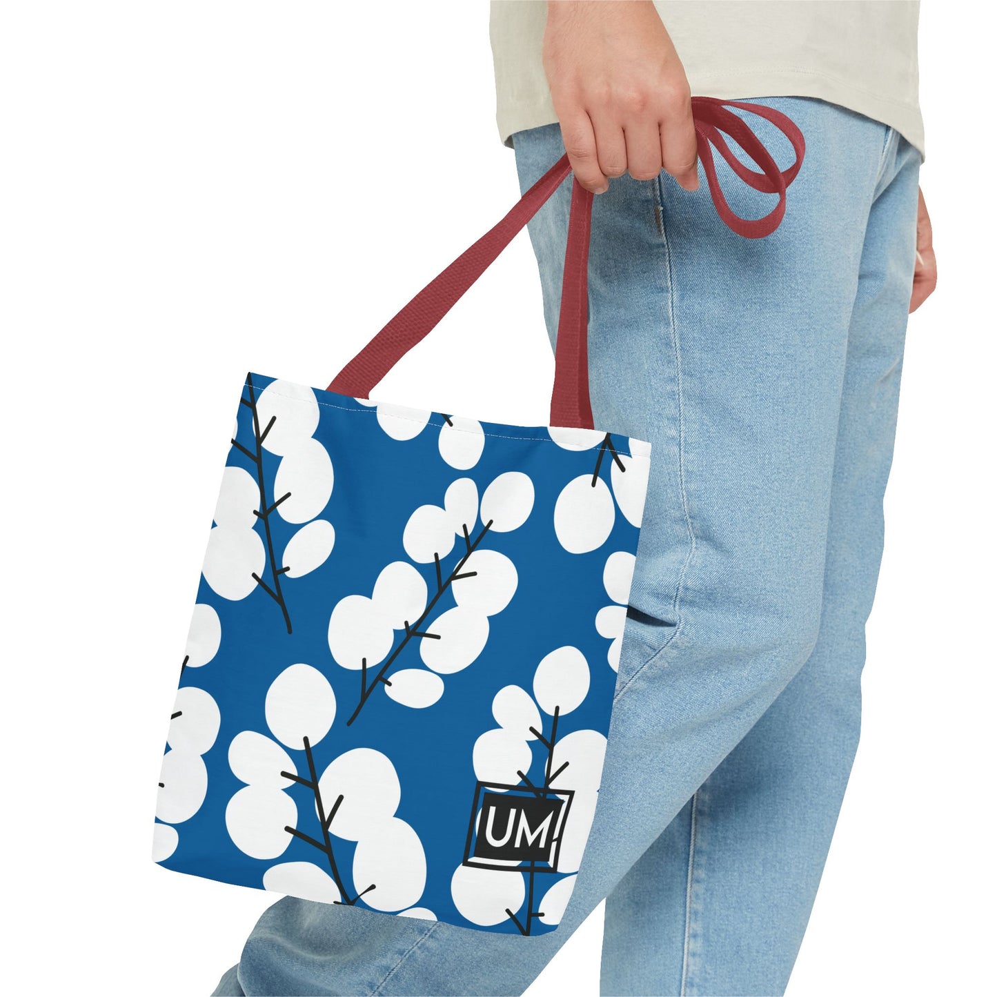 Bolso de mano con estampados florales llamativos (AOP)