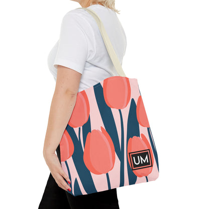 Bolso de mano con estampados florales llamativos (AOP)