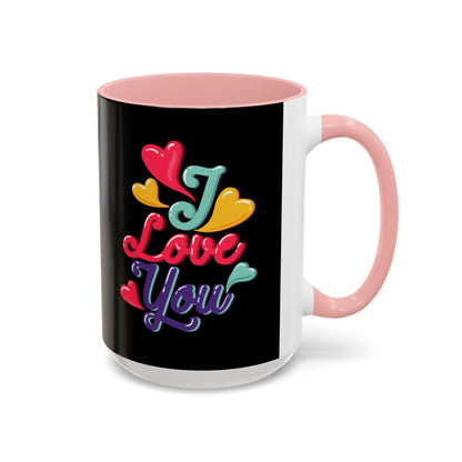 Taza de café con la frase "Te amo" (11, 15 oz)