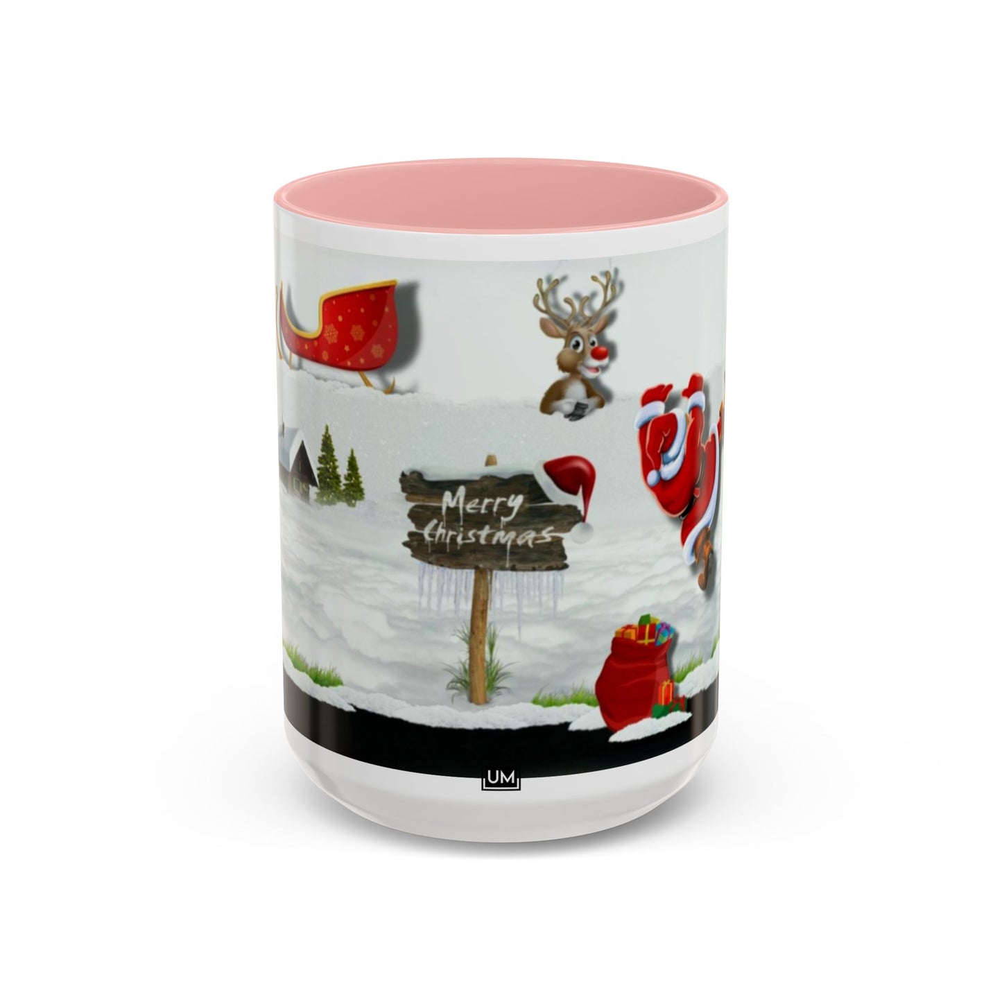 Taza de café navideña de Papá Noel (11, 15 oz)