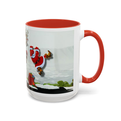 Taza de café navideña de Papá Noel (11, 15 oz)