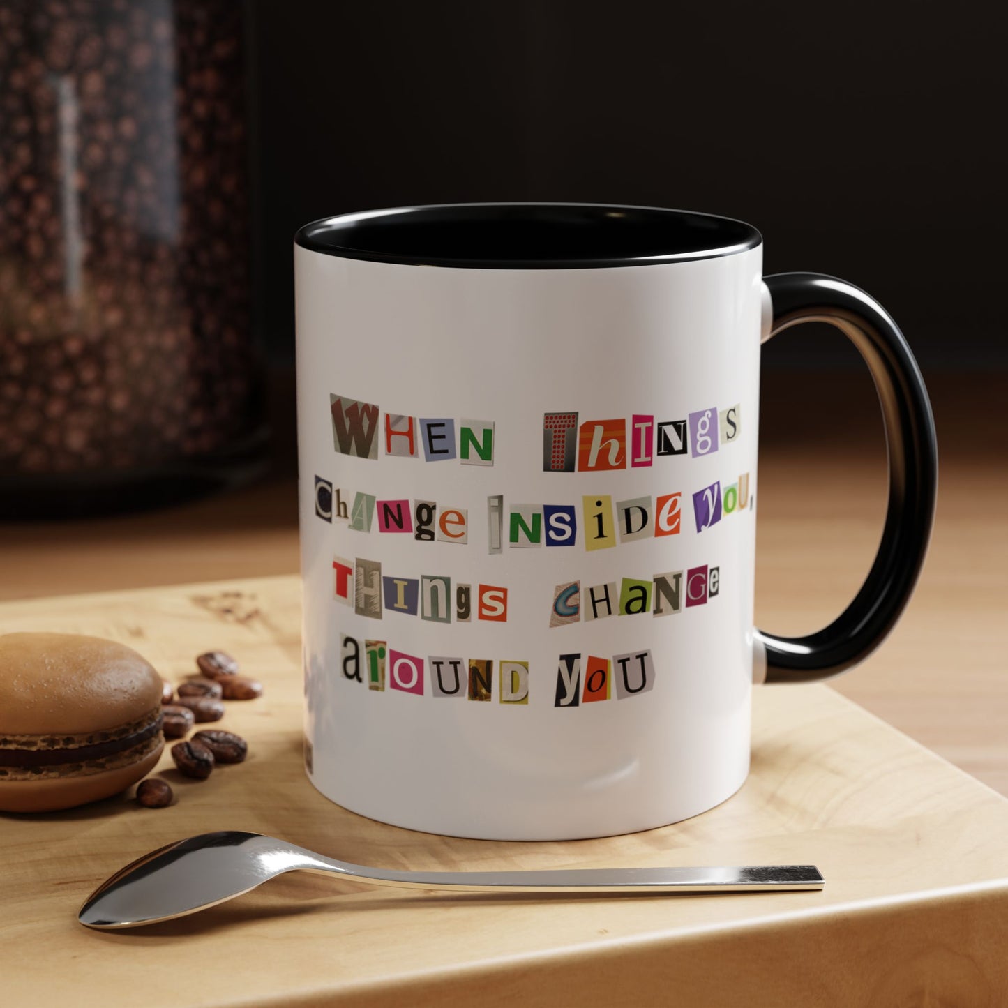 Taza de café Think Positive (11, 15 oz)