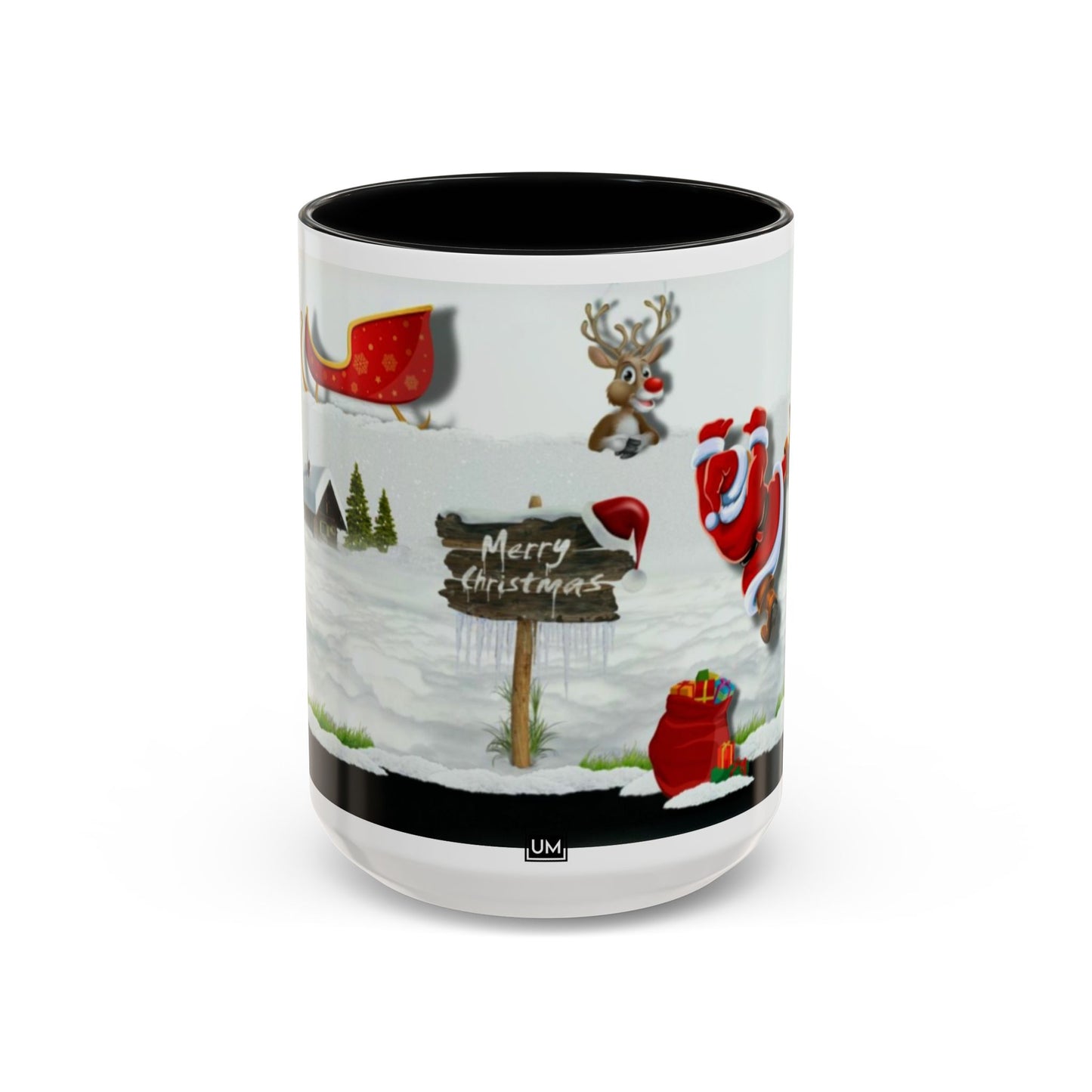 Taza de café navideña de Papá Noel (11, 15 oz)