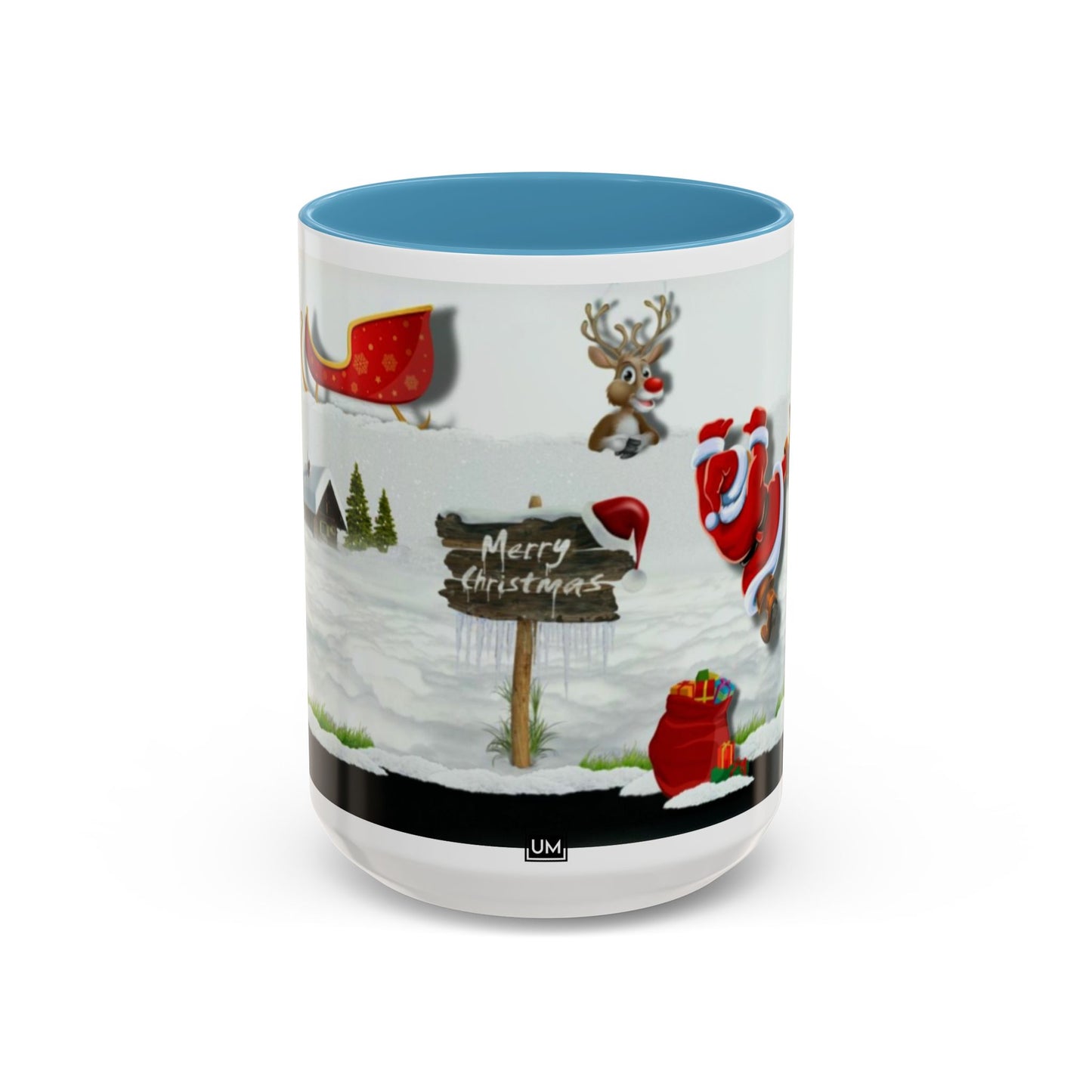 Taza de café navideña de Papá Noel (11, 15 oz)