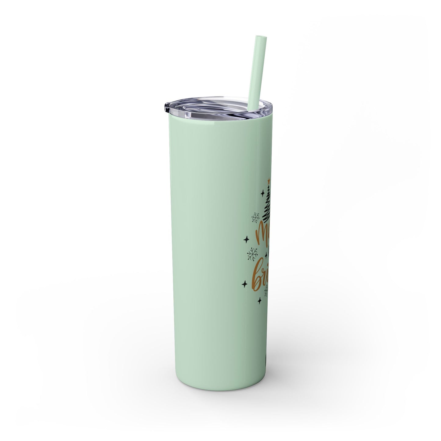 Vaso brillante con pajita, 20 oz