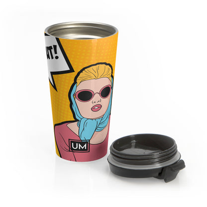 Taza de viaje de acero inoxidable Pop Girl