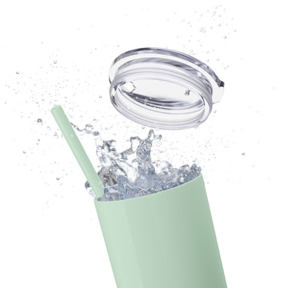 Plain Tumbler with Straw, 20oz